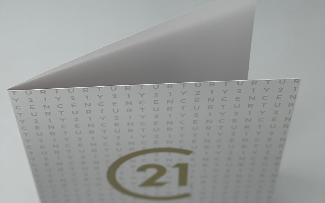 Century 21 Folders, “Pattern” Gold