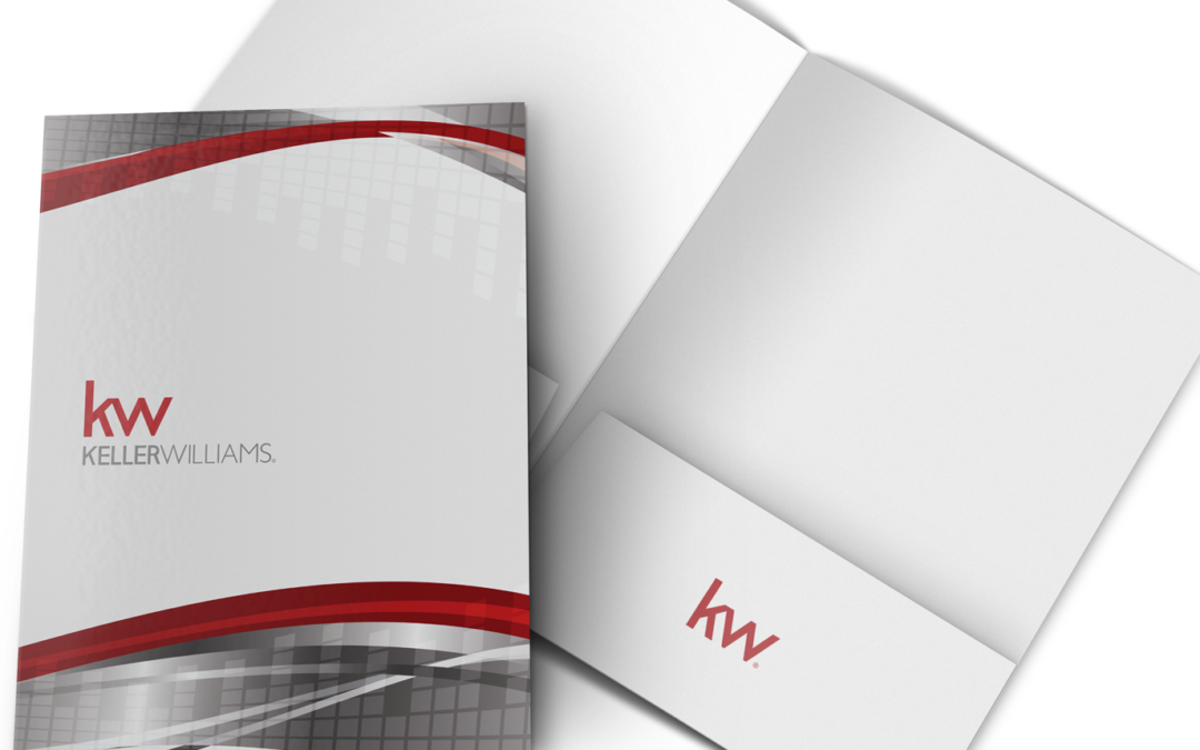 Keller Williams Folders, Silver on White